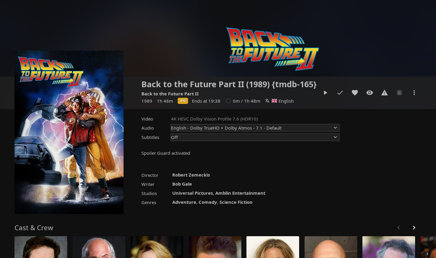 Back to the Future Part II — Spoiler Guard on